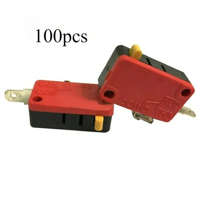 

100pcs 2 Pin No Leaf Micro Switch Reset Contact Switch for Arcade Gaming Machine Buttons Parts Coin Operated Game