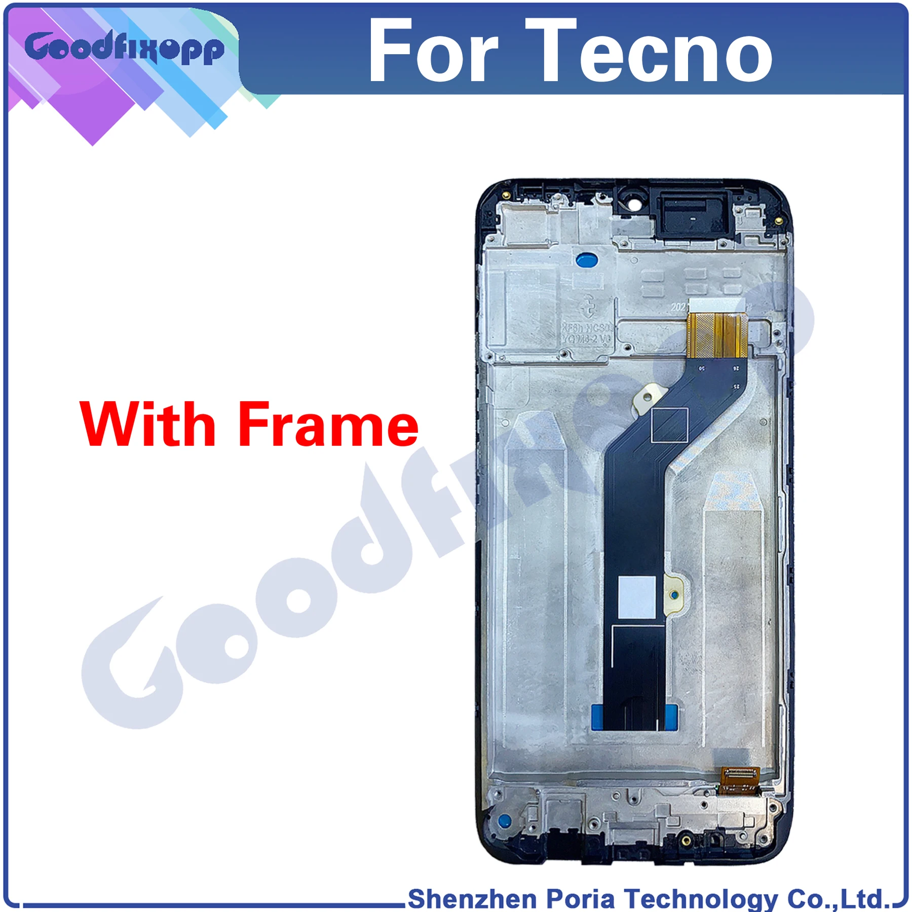 For Tecno Spark 7 KF6 KF6H KF6j KF6i KF6m KF6n KF6k Spark7 LCD Display Touch Screen Digitizer Assembly Repair Parts Replacement