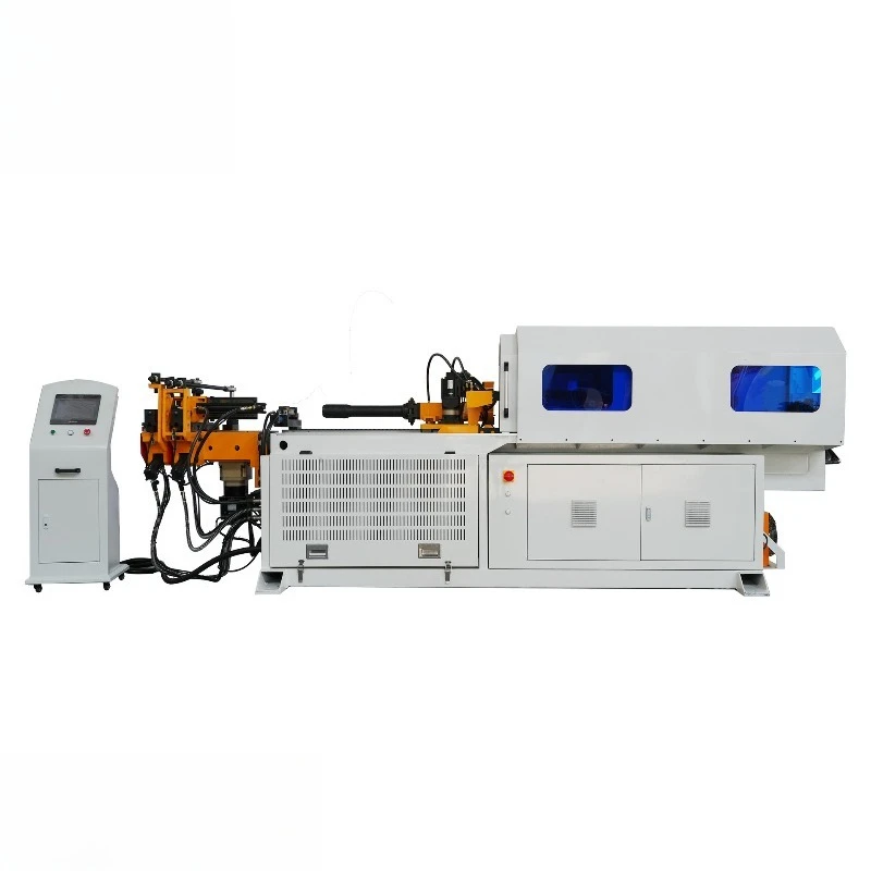 15 inch screen double die CNC numerical control pipe bending machine, hydraulic automatic pipe bending machine 50mm