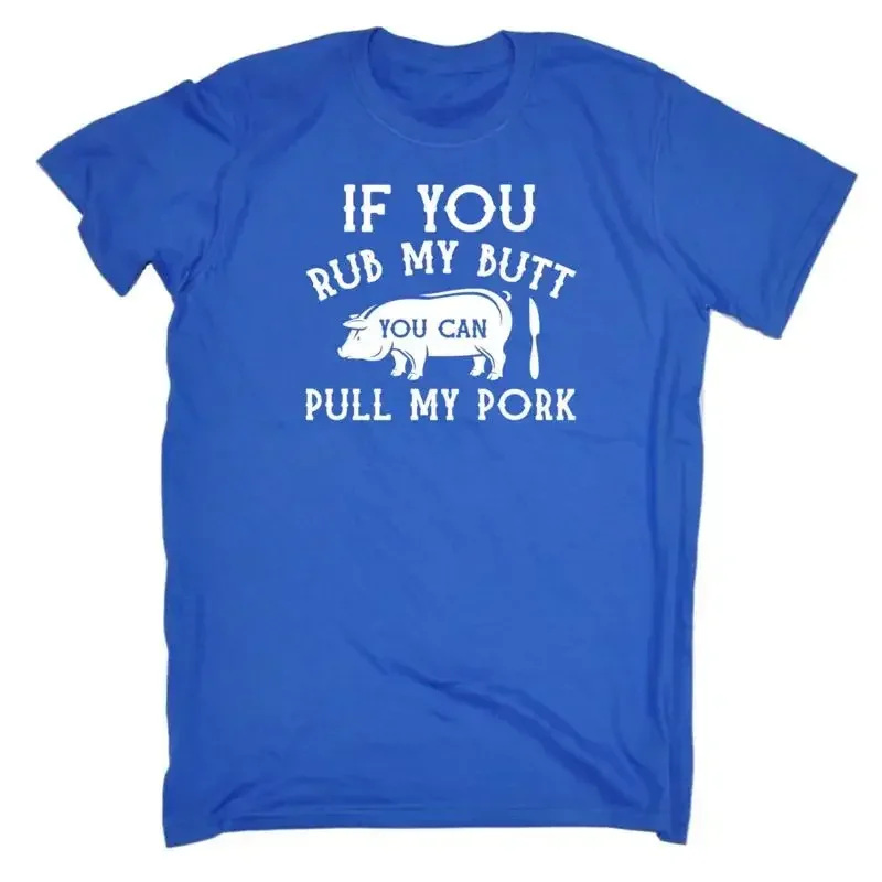 Bbq Rub My Butt Pull Pork Smoker Grilling Barbecue Mens Funny T Shirt