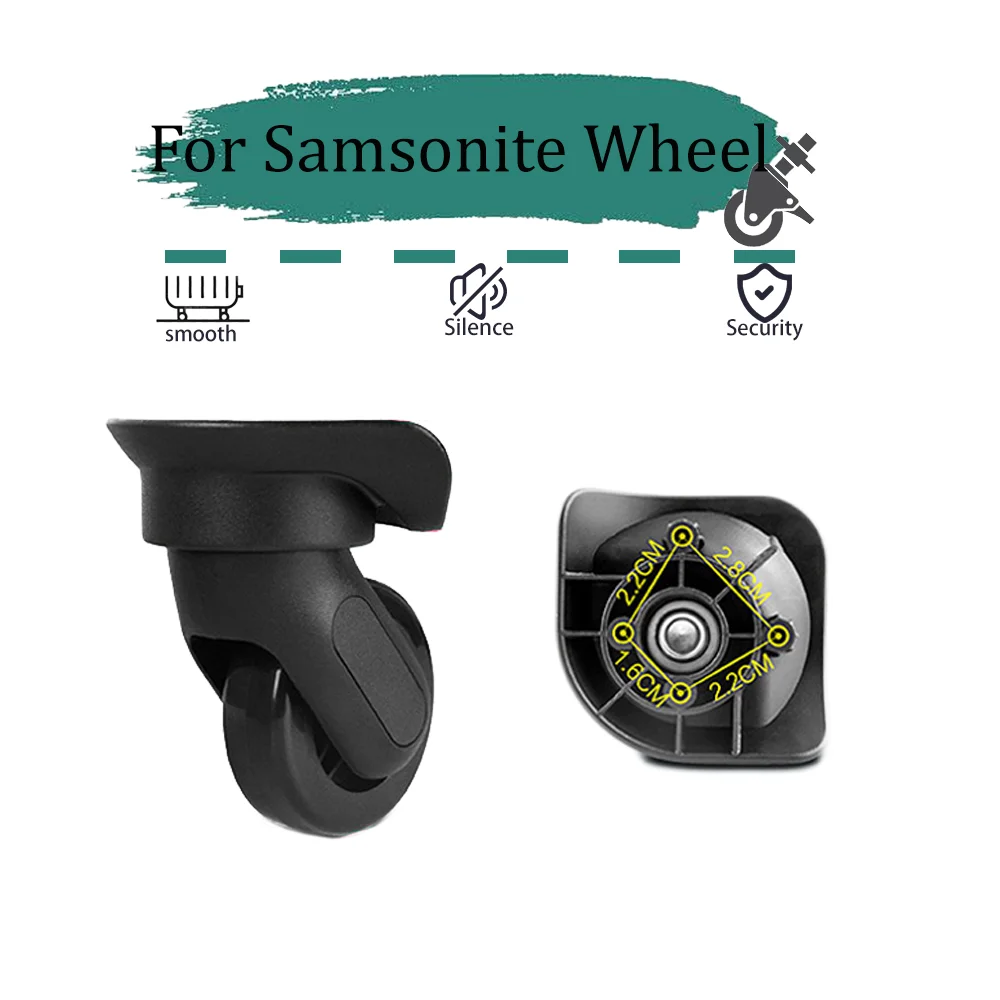 

For Samsonite 84 Universal Wheel Replacement Suitcase Rotating Smooth Silent Shock Absorbing Wheels travel suitcases case Wheel