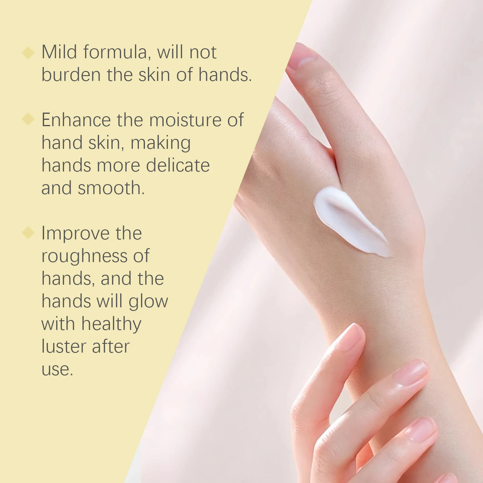 كريم ليمون لليدين، ترطيب مكثف للأيدي الجافة والمتشققة، العناية المغذية على أساس نباتي، غير دهني، امتصاص سريع