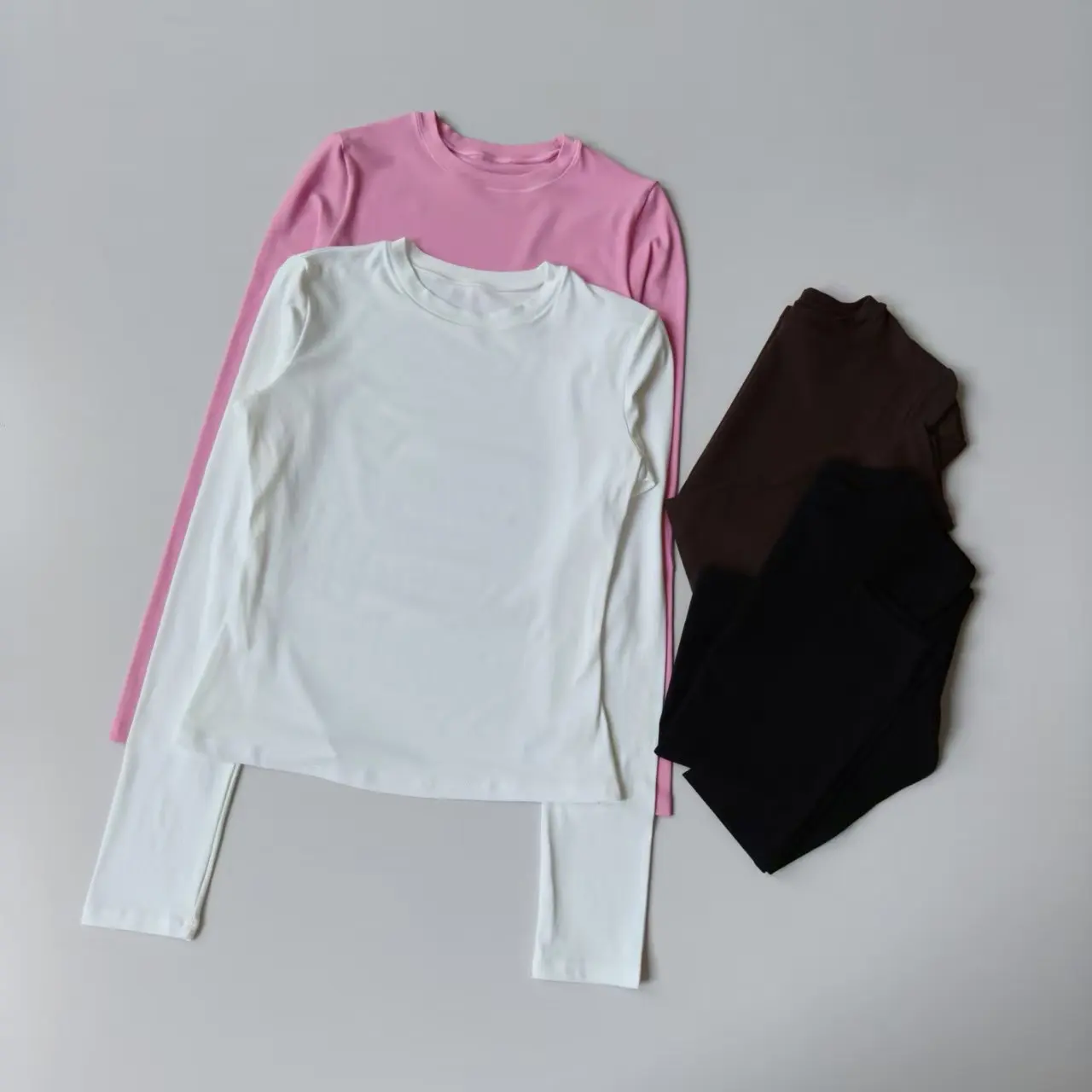 Nahtlose Sport-Langarmshirts für Damen, Lässiges Outdoor-Oberteil, Fitness-Bekleidung, T-Shirt, Yoga-Shirt, Push-Up-Workout-Kleidung für Damen – Detail 3