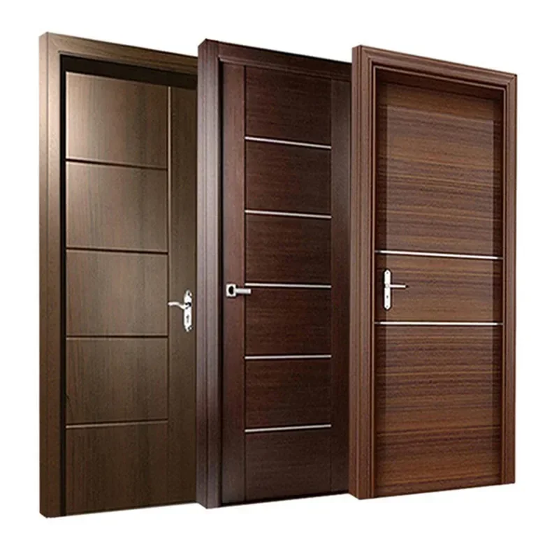 Prettywood Italian Design Timber Wood Door Leaf Mdf Wood Door Frame Scratch Proof Interior Doors