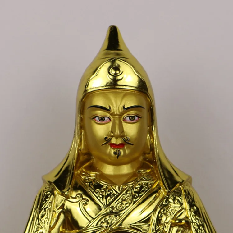 Tibetan lotus peanut Nepalese handmade pure copper bronze gold Dale lotus Buddha statue tantra offering ornament