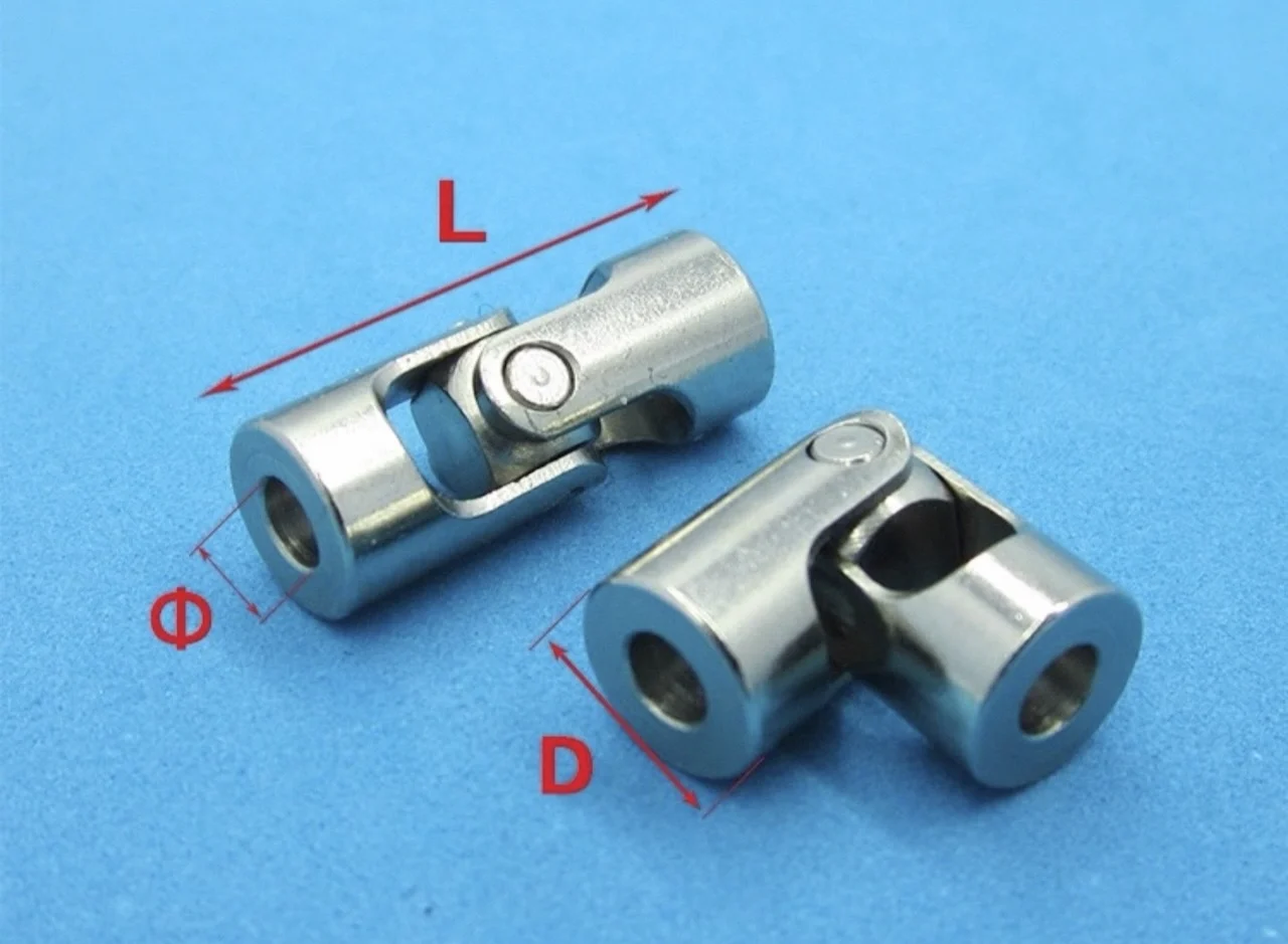 Universal Steel Joint DIY Axle Connector for Model Climbing Cars Trailers Dump Trucks Remote Control Ship Models 3/4/5/6mm Shaft