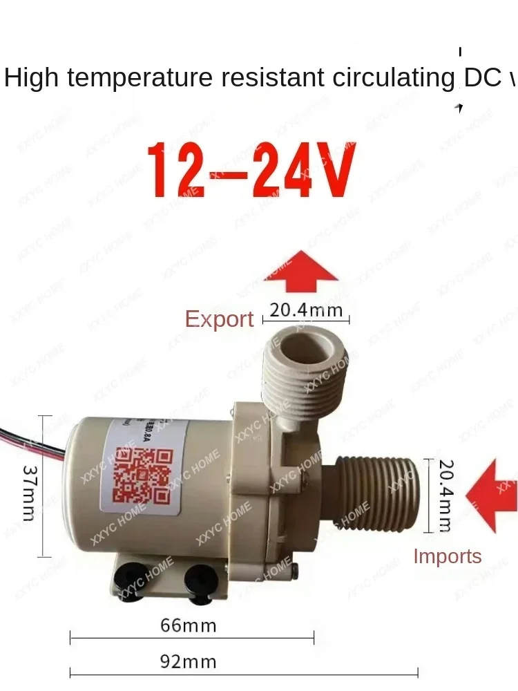 Air Energy 24V Pipeline Circulation Pump 12V Small Water Pump Hot Water Circulating Water Pump High Temperature