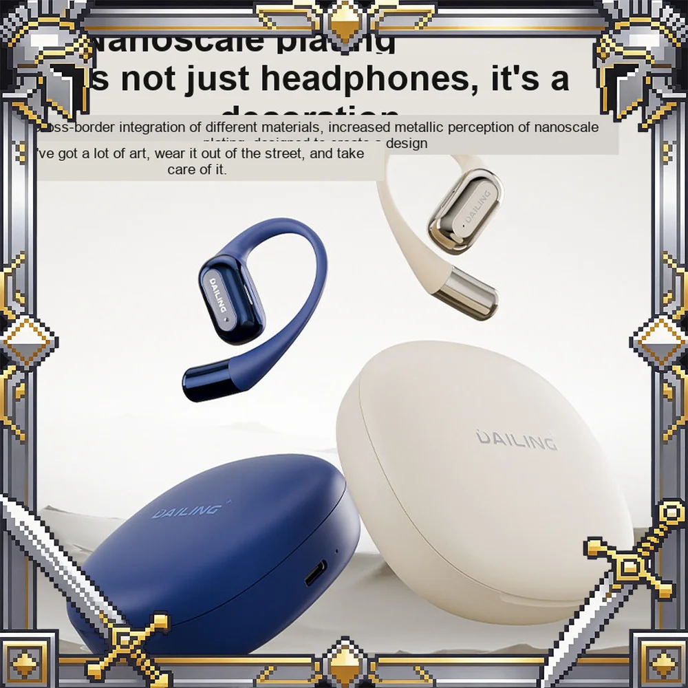 DaiLing OS3 Open Ear Ear Hook Bluetooth Headphones Wireless Sports Earphones Long Battery Life For Gifts