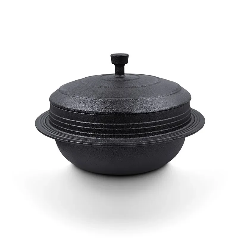 Cast iron saucepan old-fashioned rice pot direct sales from the manufacturer