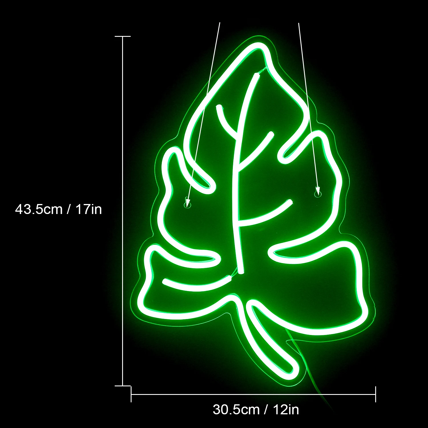 Zielony Liść Neon Sign LED Estetyczny Design Światła Dekoracja Pokoju Do Sypialni Wesele Urodziny Impreza Gamer Room USB Art Kinkiet