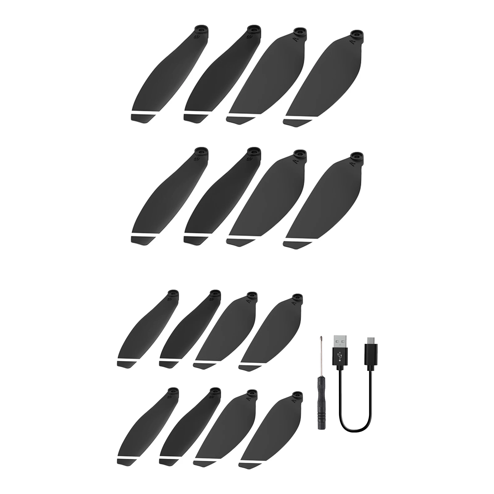 Plastic Propeller Blades Lightweight Drone Propeller Replacement Kits Drone Propeller Blade Spare Parts for L900 Pro Se