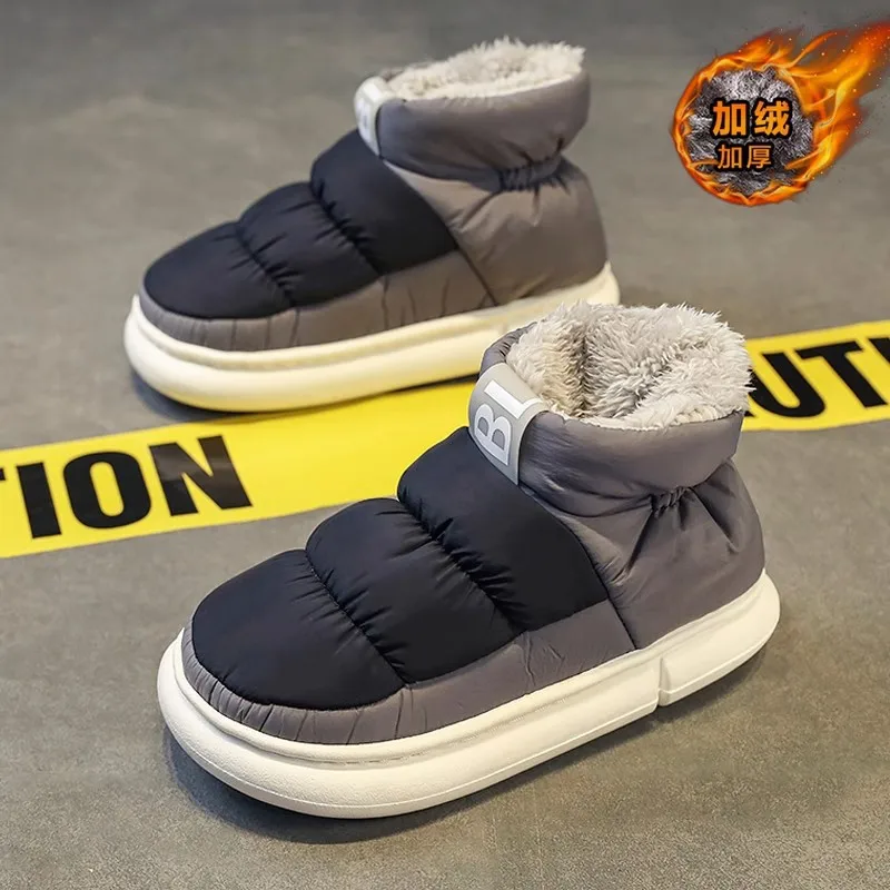 Hot Selling Snow Boots Men Women Winter 2024 New Lovers Plush Thick Comfort Cotton Shoes Warm Anti Slip Outdoor Man Casual Shoes