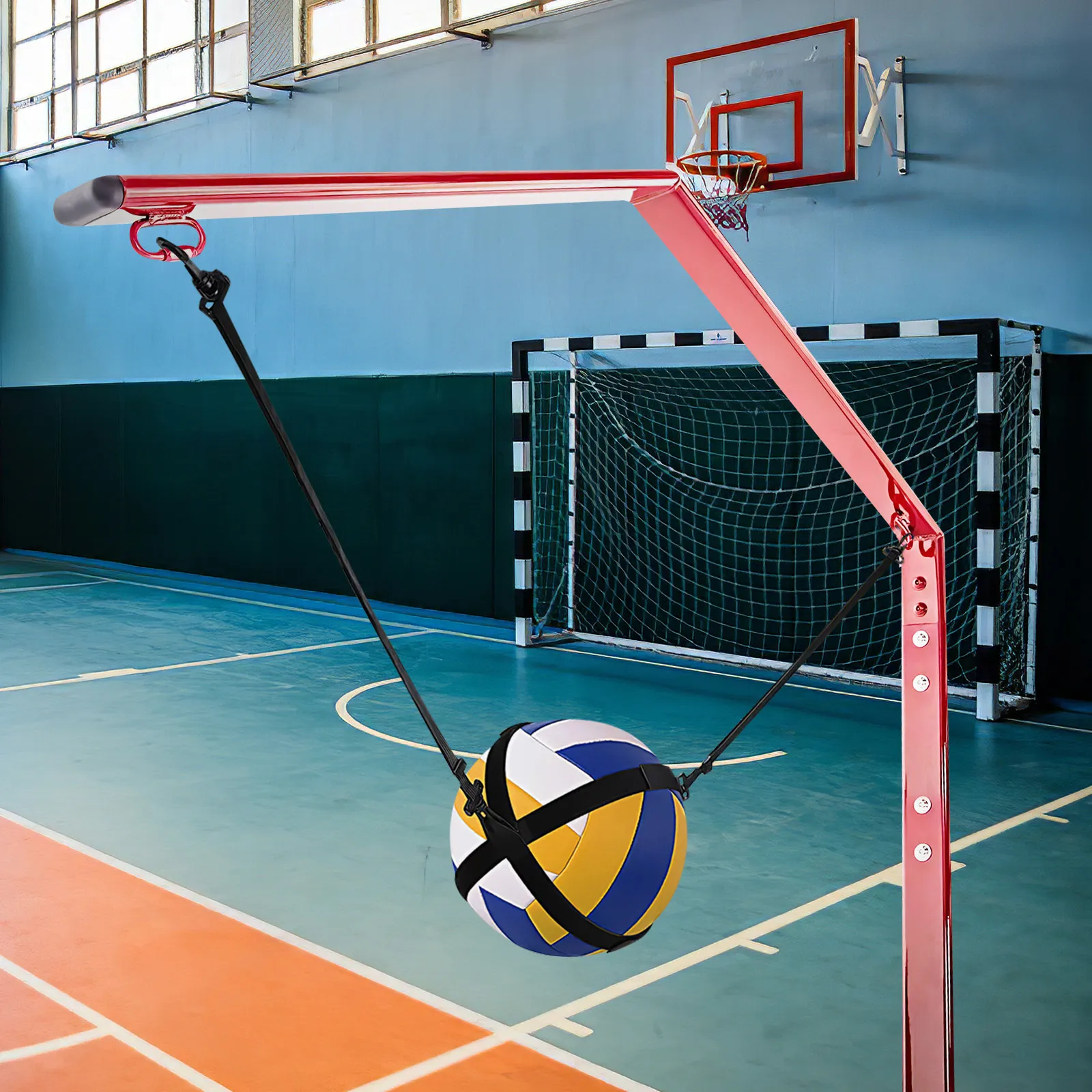 1Set Stable Volleyball Trainer Strap Premium Nylon Material Portable Volleyball Practice Device for Spiking Serving Hitting