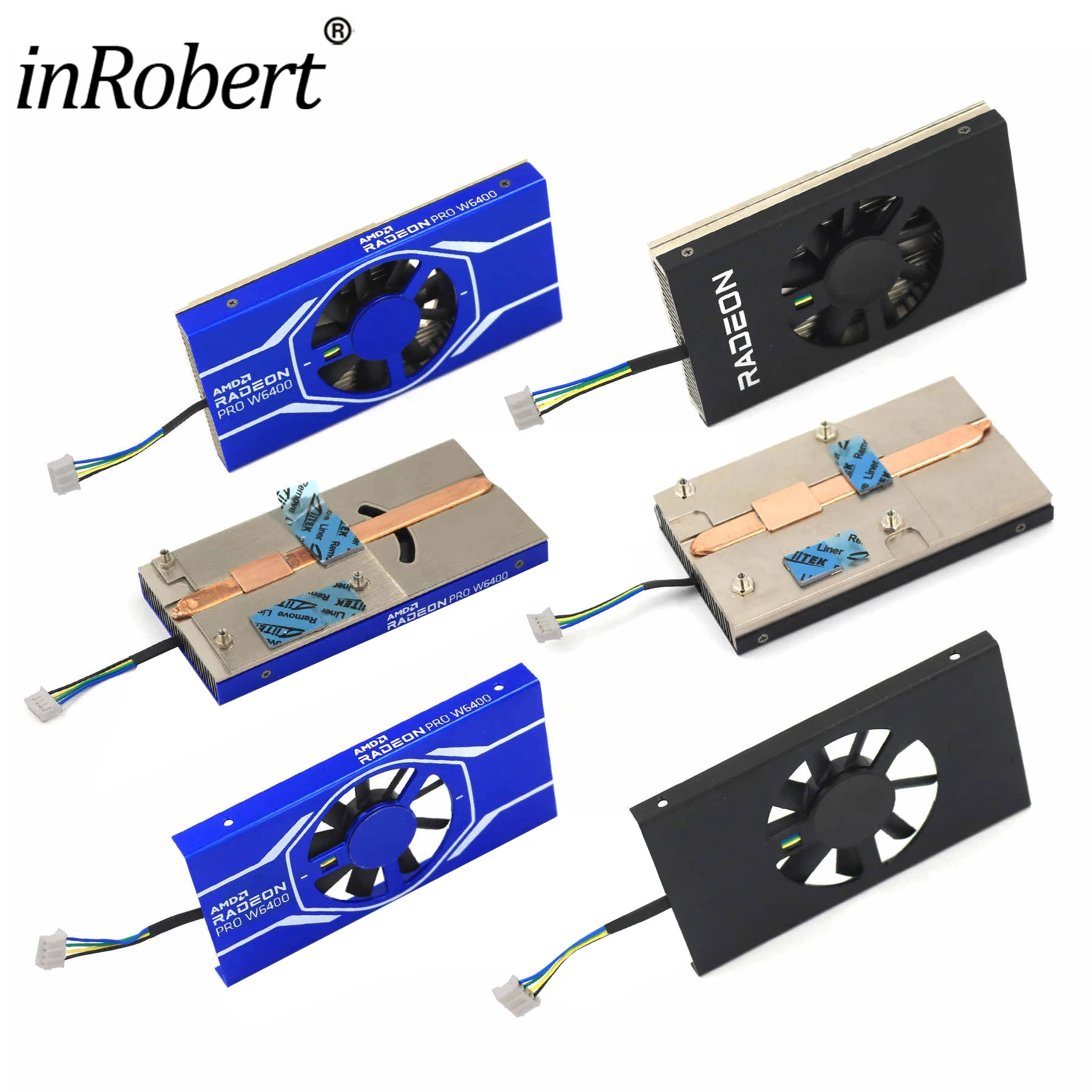 Replacement Graphics Card GPU Heatsink F​or Powercolor RX 6400 For AMD RADEON PRO W6400