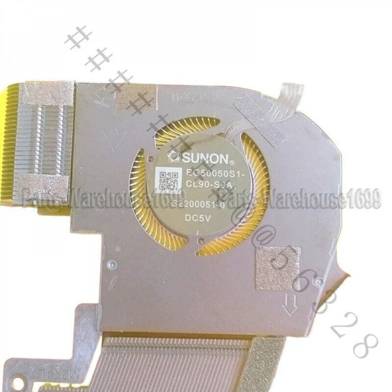New 0JFTG4 CPU GPU Thermal Heatsink Fan Assembly For Dell Alienware X14 R2 M14 R2 M14 R3 Gaming Laptop Cooling Cooler Replacemen