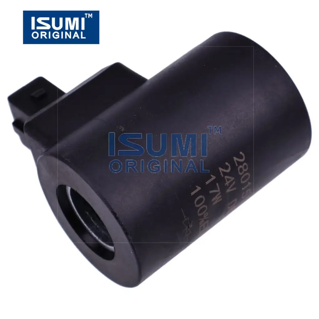 Bobina de Válvula Solenoide de 24V, para Volvo Bucher Liebherr, Número de Pieza 280239 10333044, Componente de Excavadora para Sistema Hidráulico