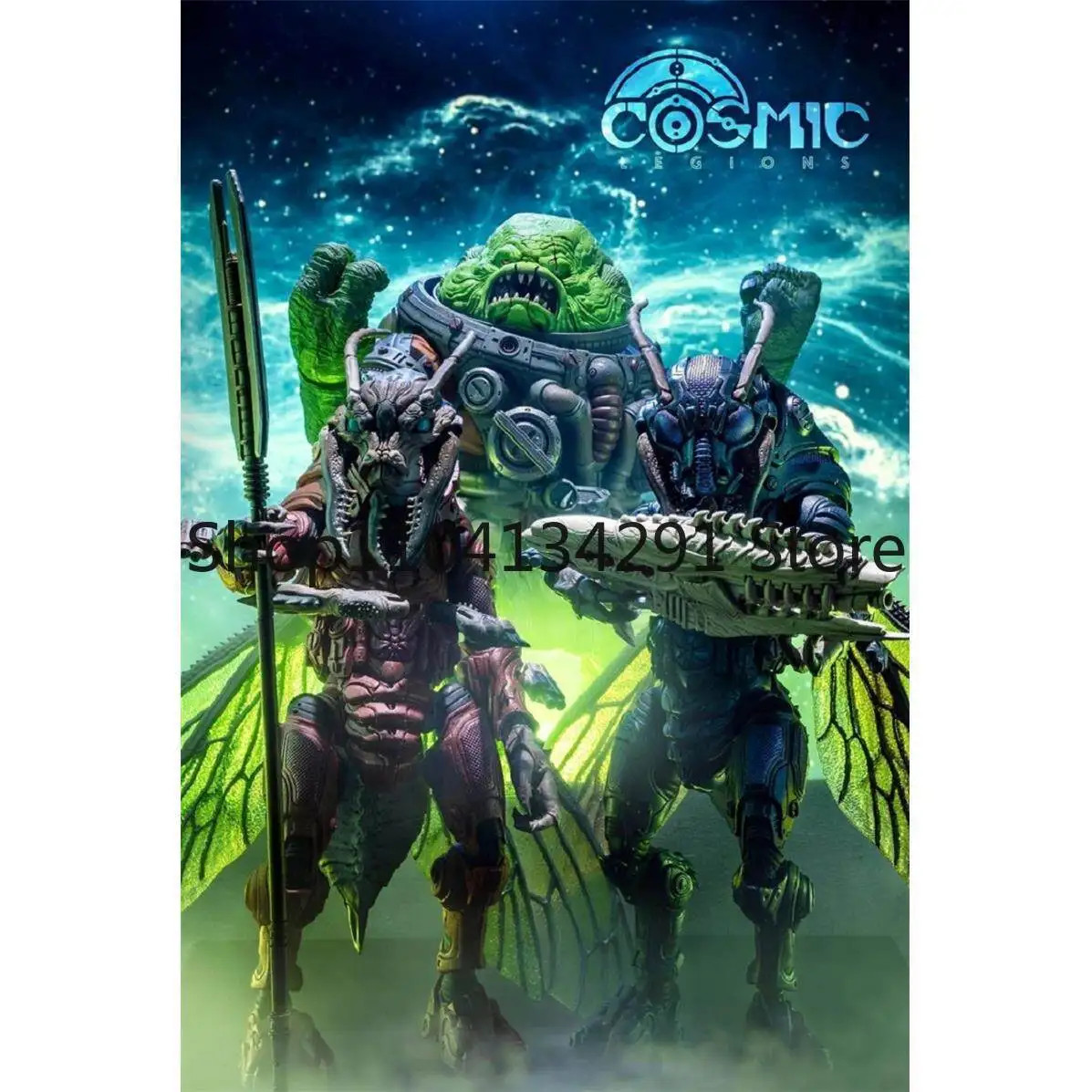 Original quatre chevaliers légion cosmique 7 pouces figurine articulée vague 1 CLW1 gardien Jailer Tega figurine à quatre mains modèle jouet