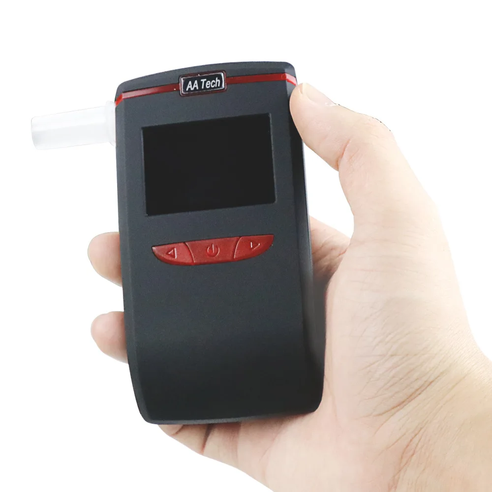 Portable Mini Air Blowing Alcohol Tester Semiconductor Wine Driving Detector Beep Prompt Precise Detection High Induction Chip