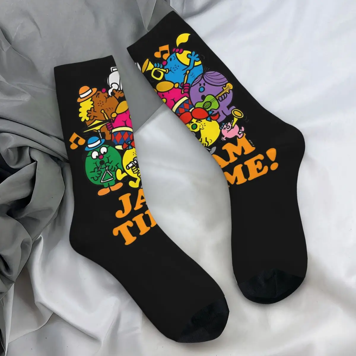 

Mr. Men Little Miss Socks Cartoon Vintage Stockings Men Comfortable Skateboard Socks Winter Printed Anti Slip Socks