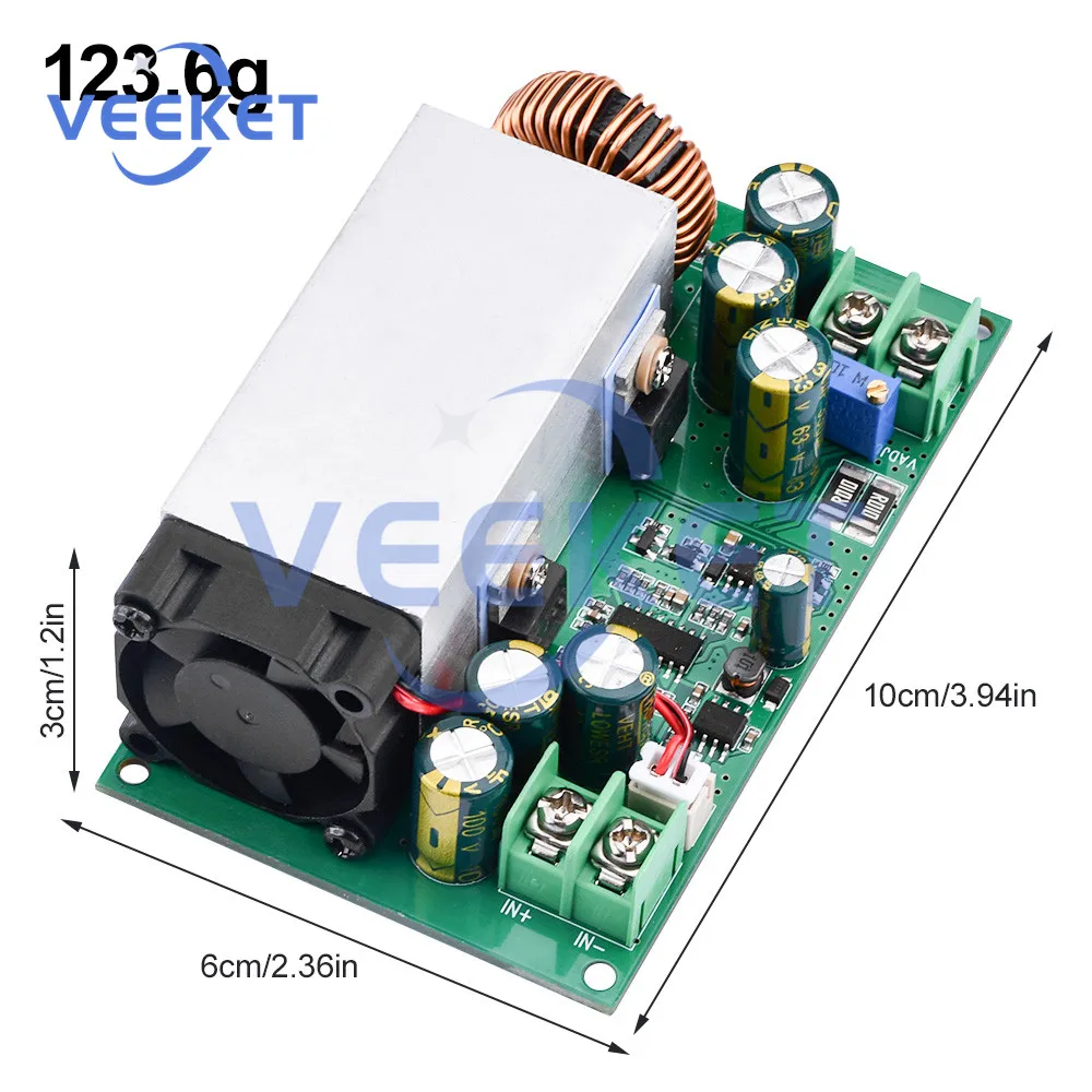 DC Adjustable Step-Down Modules 12V-75V to 5V 19V 21V 24V 48V Stable Performance Buck Converter 600W 25A