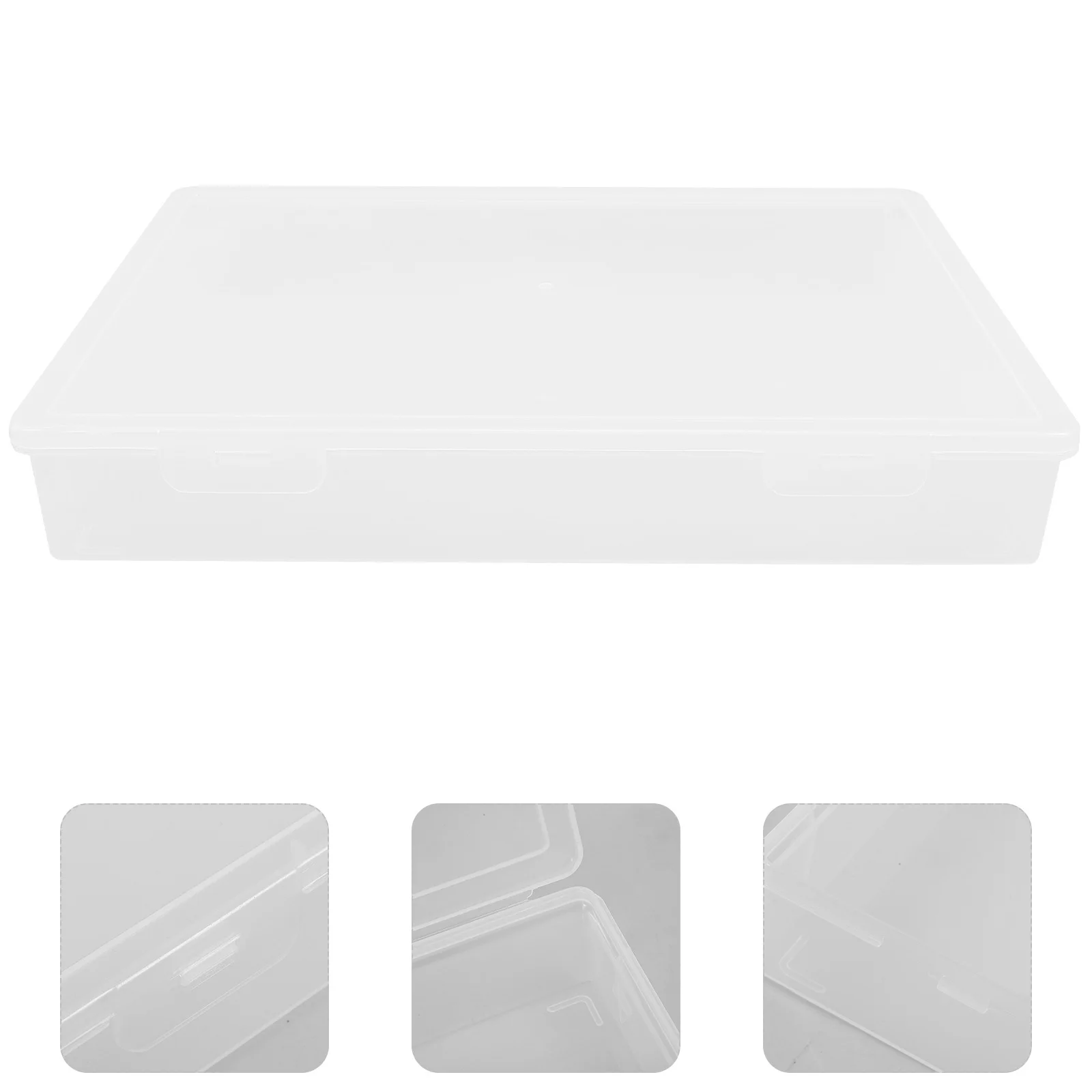 Plastic File Case Organizer Document Storage Box Certificate Holder Travel Card Photo Organizer Container File Case