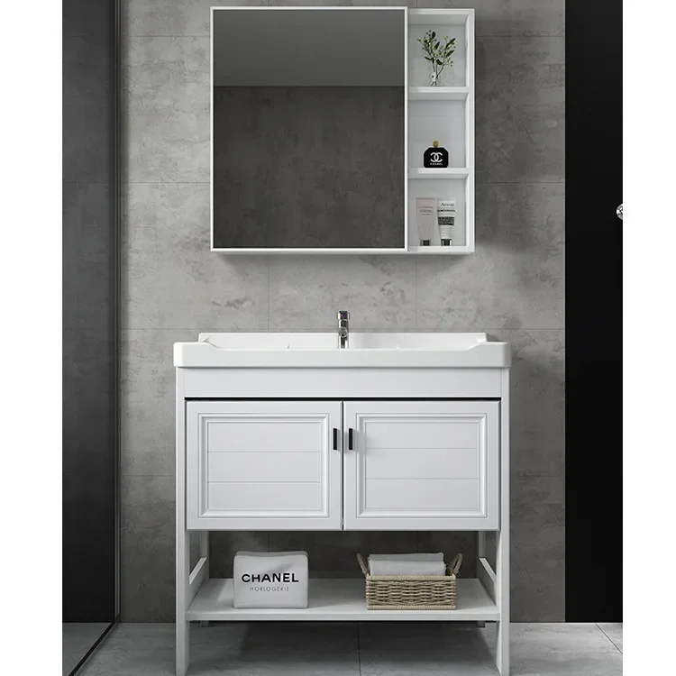 Nordic style floor standing bathroom cabinet combination bathroom home washbasin bathroom cabinet vanity