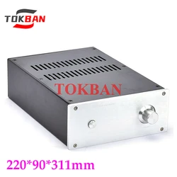 Tokban Audio JC229-3 220*90*311mm All Aluminium Power Amplifier Chassis Enclosure DIY HIFI Amp Case Shell