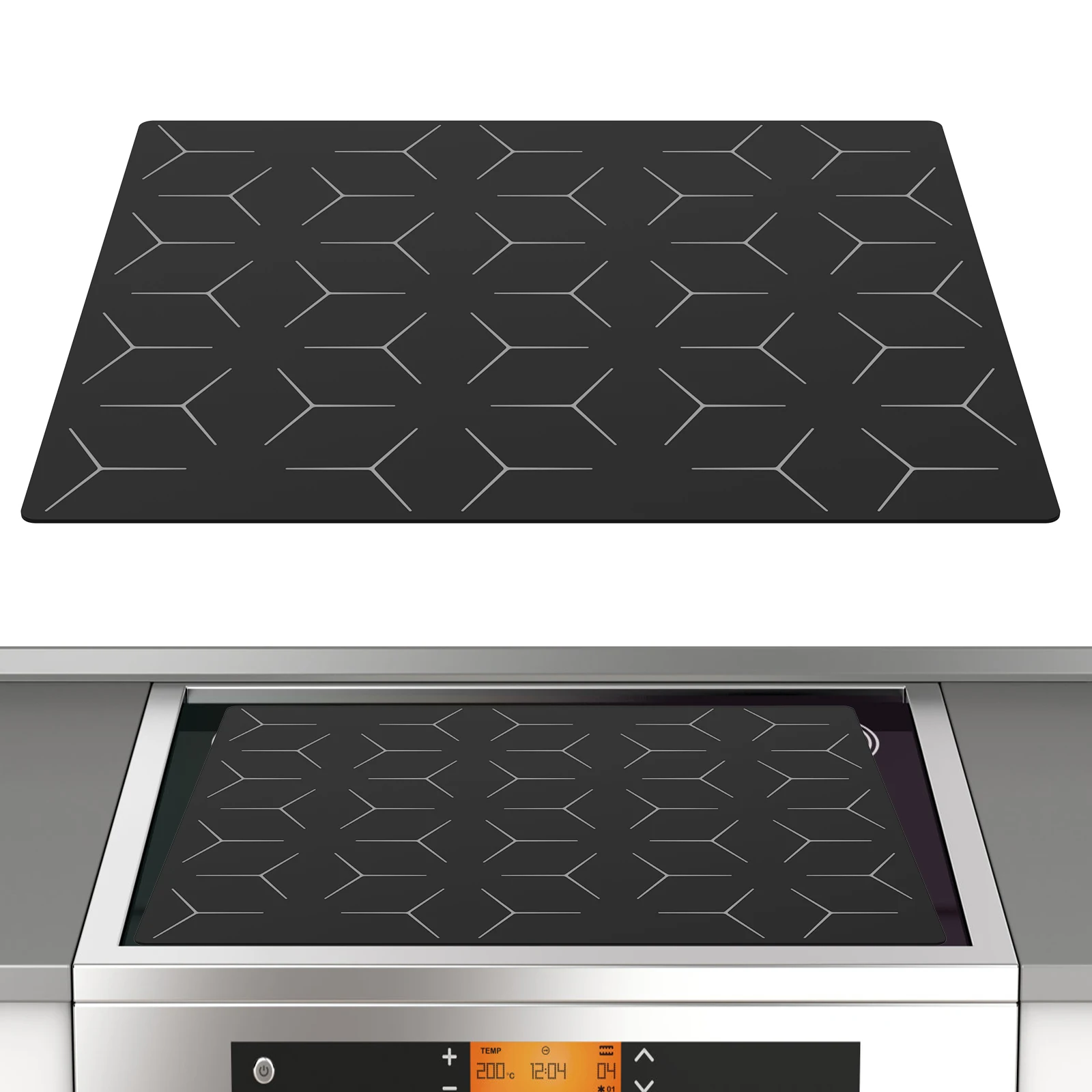 

Induction Hob Protector Mat Heat Resistant Induction Cooktop Mat Nonslip Induction Cooker Cover Multifunctional Cooktop Scratch