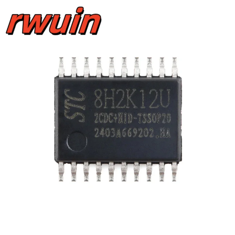 5PCS STC8H2K12U-2CDC+HID-SOP16 STC8H2K12U-2CDC+HID-TSSOP20 High-speed 8051 Core 1T Microprocessor Microcontroller Chip