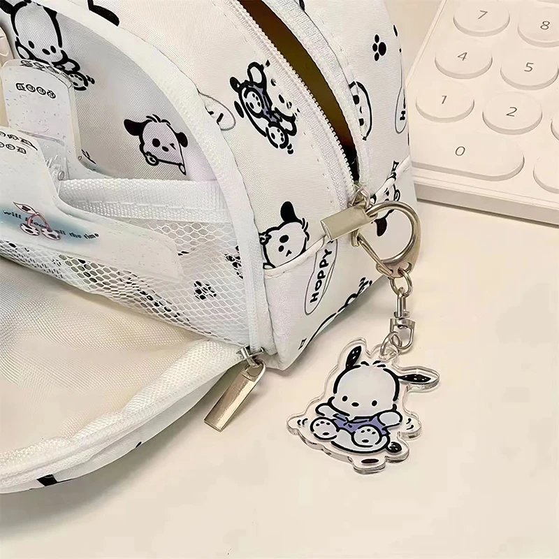 Cute Large Capacity Storage Bag Sanrio Hello Kitty Pencil Case Anime Kawaii Pochacco Multi-Layer Penbag Cartoon Stationery Gift