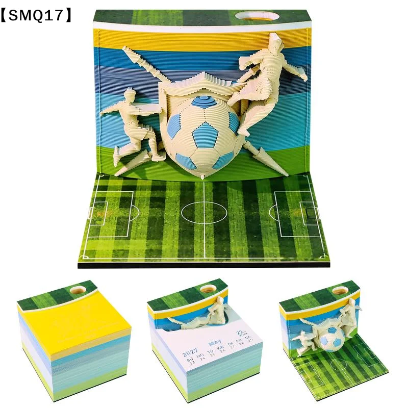 Time Piece Calendar 2027 Desk Calendar 3D Tear-away Calendar Paper Carving Art Memo Pad Notepad Gift Christmas Housewarming【SMQ】
