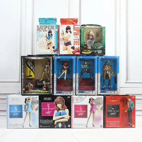 Lupin The Third Rupan Sansei Action Figure Fujiko Mine Daisuke Jigen Goemon Ishikawa Zenigata Koichi Model Ornament Toys