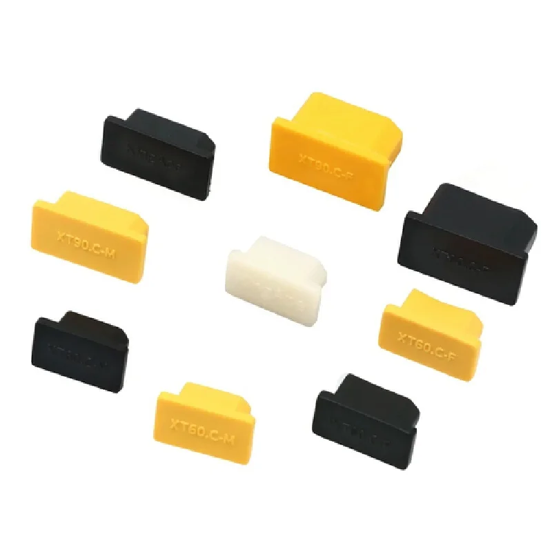 5pcs XT60 XT90 Series Aircraft Model Plug Universal Dust Cover Waterproof Lithium Battery Connector Male and Female Plug Sheath