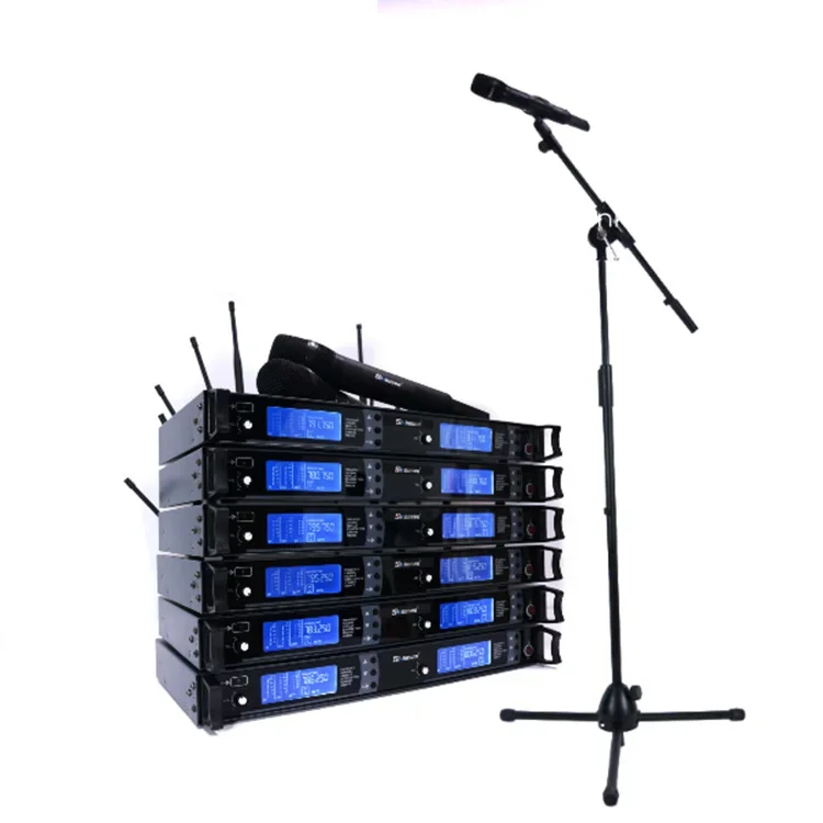 UHF Professional Audio Microphone Long Distance Wireless Microphone System AS-9K Wireless Microphone Headset Mic