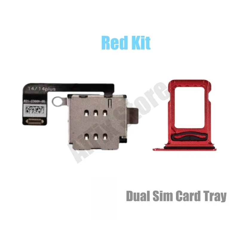 iPhone 14/14 Plus用eSIMからSIMへの変換アダプター（デュアルSIMカードトレイ付き）- シャーシに穴を開ける必要がある