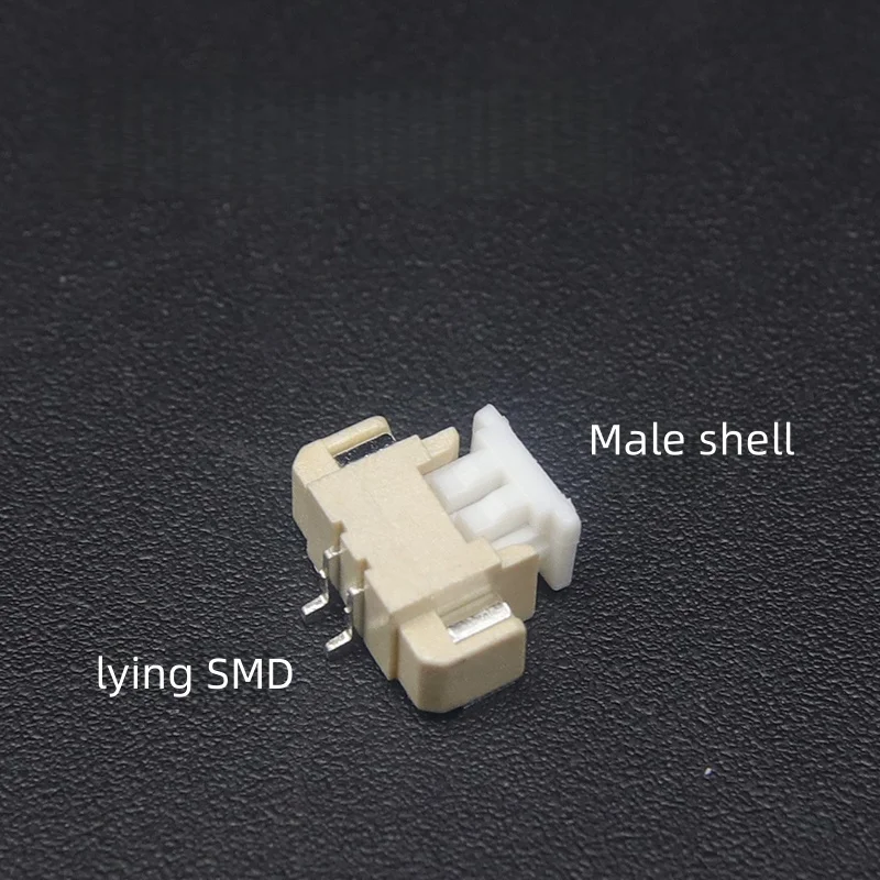 20PCS SMT Connector Lie-Vertical SMD Socket 1.25mm Pitch 2P 3P 4P 5P 6P 7P 8P 10p-12P Electronic Component in stock