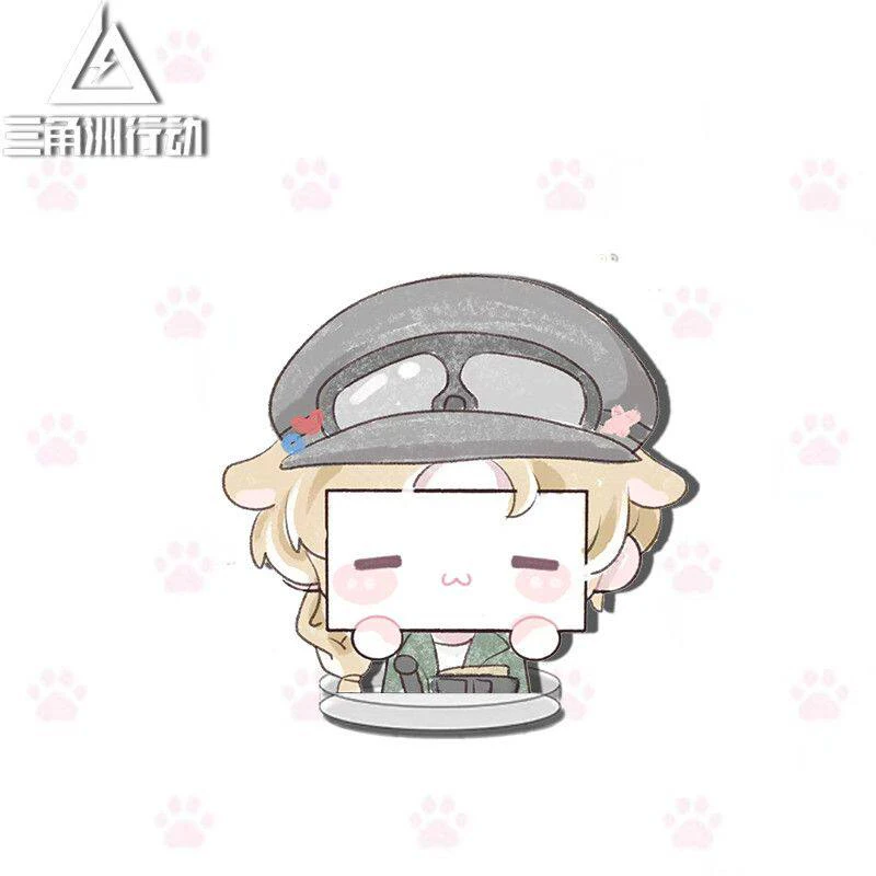 Classic 10cm Anime Delta Force: Hawk Ops Acrylic Stand Modle Desktop Decoration Game Collectible Ornament Gift For Fans Keychain