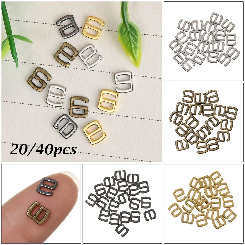 20/40pcs 3*4mm Mini Ultra-small  Diy Dolls Buckles Tri-glide Buckle Belt Buttons  Bags Accessories