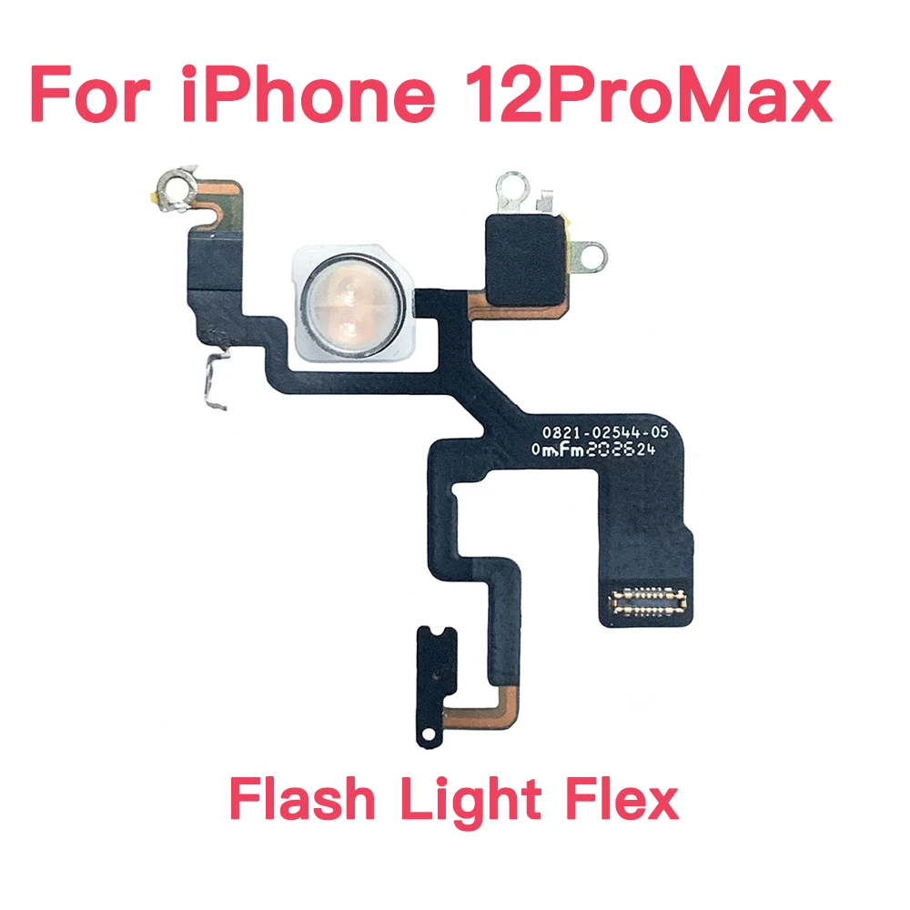 Led Flash Light Flex Cable Replacement For iPhone 12 Mini Pro Max With Microphone