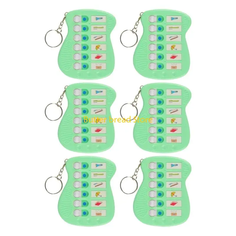 W89C Bright Task Completion Board 6PCS Interactive Visual Planner Tiny Task Board For Kids Classroom And Home Use