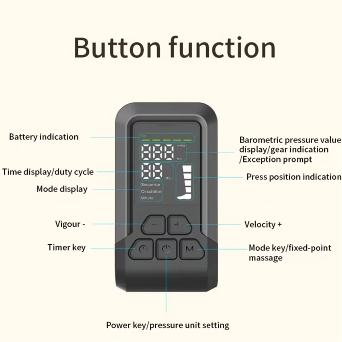 FZFZ اللاسلكي الساقين والقدمين تدليك الهواء العلاج الانتعاش الأحذية تداول ضغط الهواء كامل آلة تدليك الساق L الحجم
