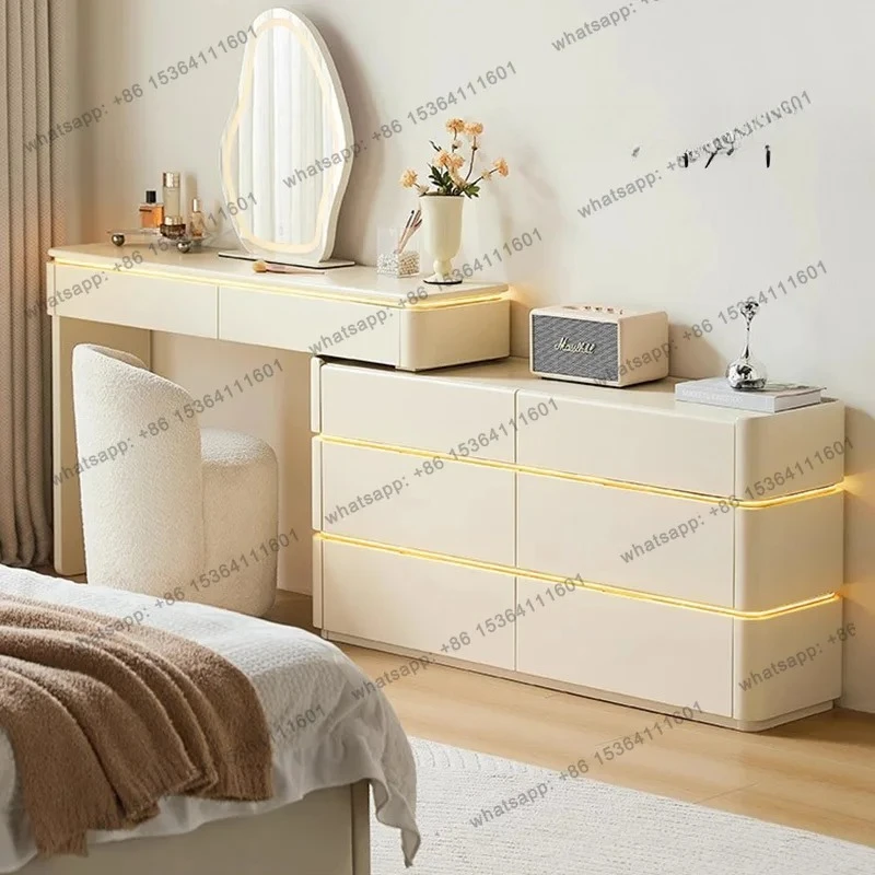 Save Space Cheap Vanity Table Chinese Interior Big Size Shelf Girl Unique Dressing Table Wooden Mesa De Maquillaje Home Decor