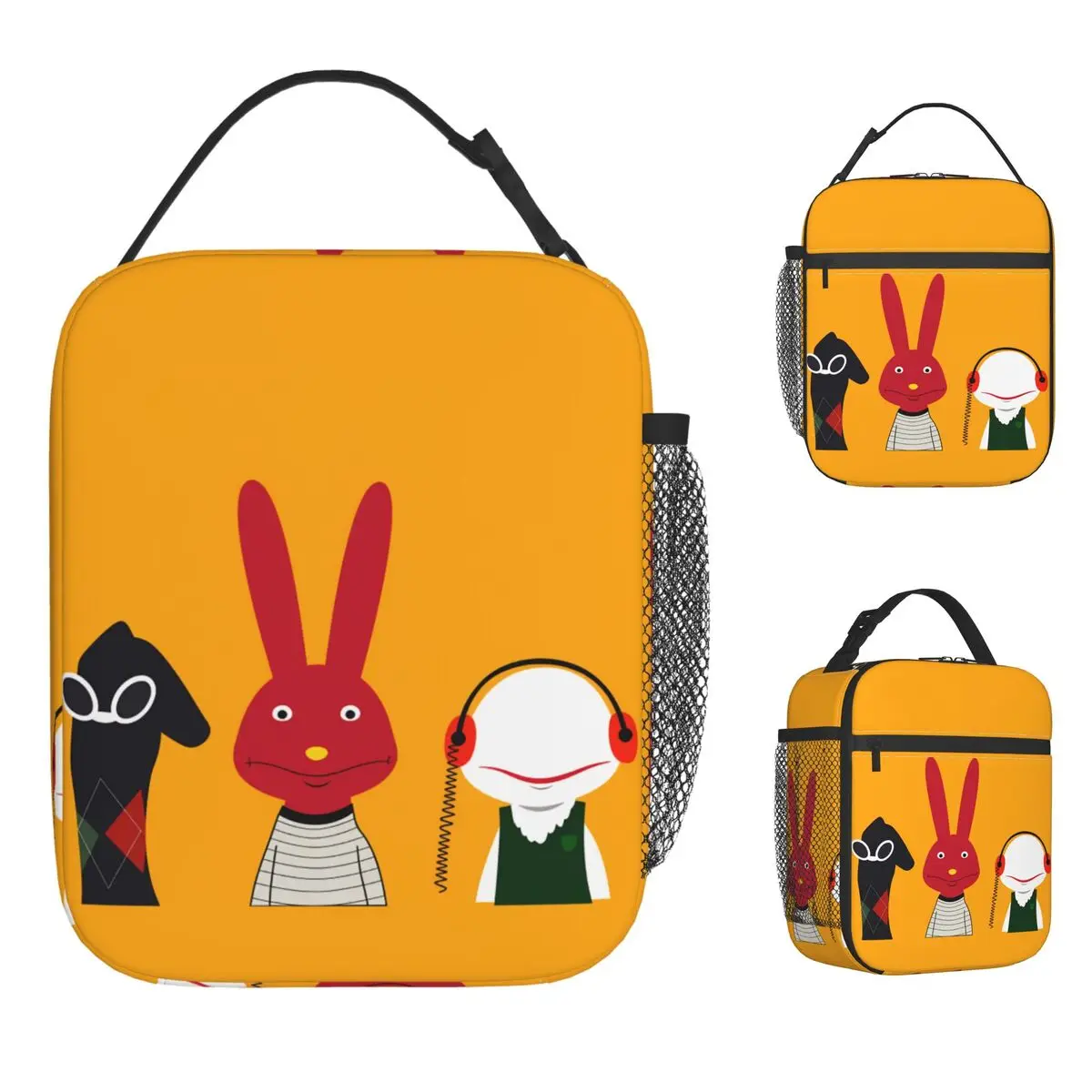 

Комедийная сумка для обеда Red Bunny на 31 минуту, портативный ланч-бокс, унисекс, дизайнерская сумка-холодильник для офиса, повседневная термосумка-тоут из оксфорда