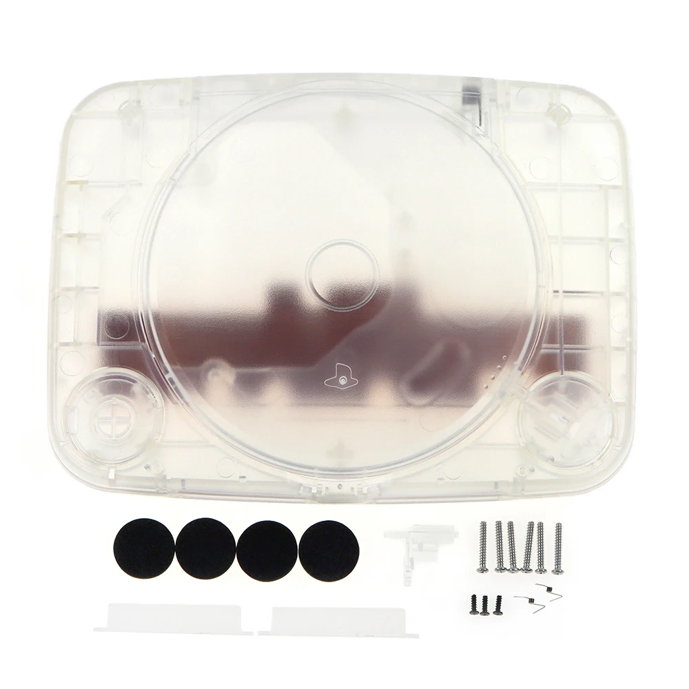 Full set shell case for PS1 one console Housing Translucent Case Shell For PS one PSOne Transparent Game Console case for PS1