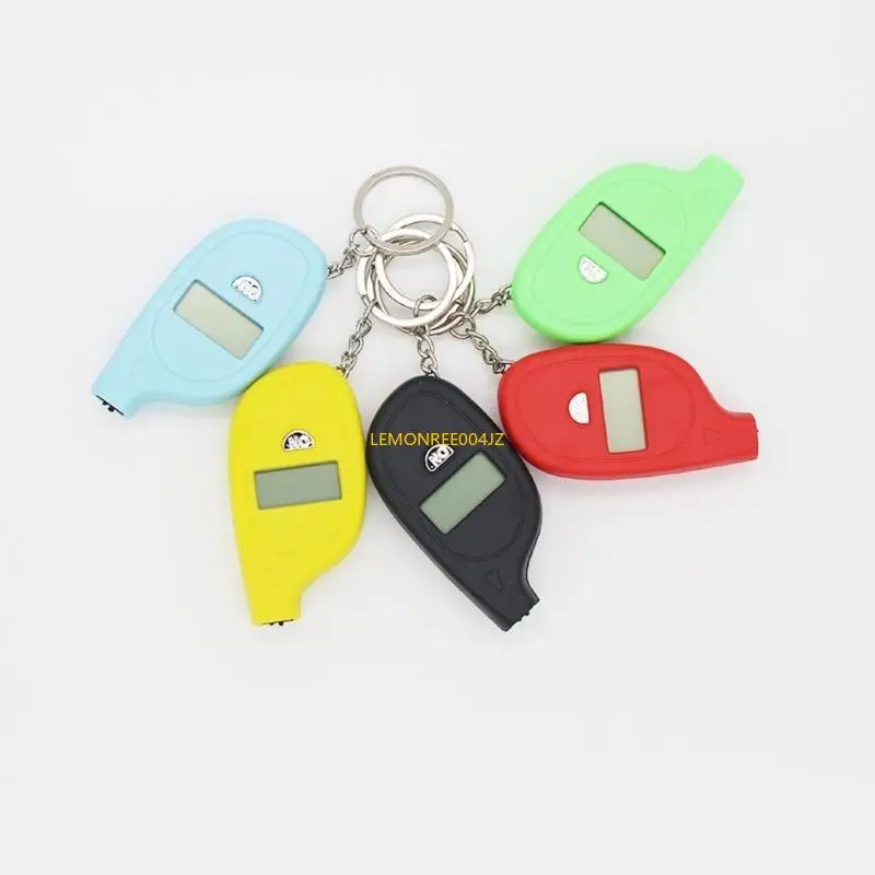 

E7CD Travel Friendly Mini Tire Pressure Gauge Reader Keychain For All Driver