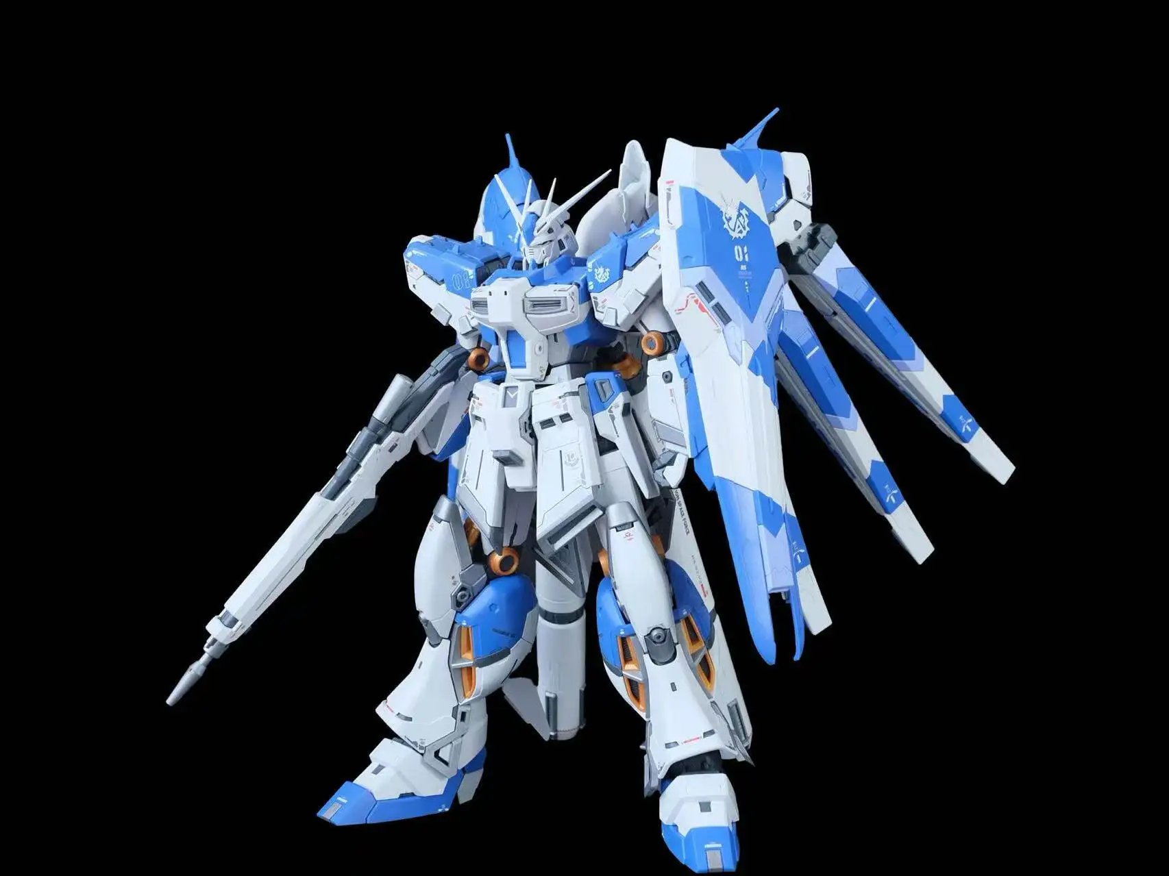 Rg Enlarged Hi Nu Hn 1/100 Plastic Assembly Mecha Model Kit Action Figure Collectible Toy Desktop Ornament Holiday Gifts For Fan