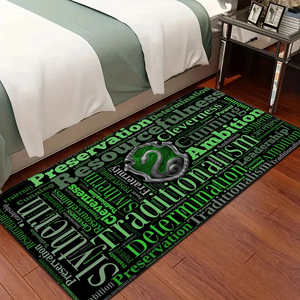 S-Slytherins Room Mats Retro Multiple Choice Living Room Kitchen Rug Non-Slip Welcome Rug