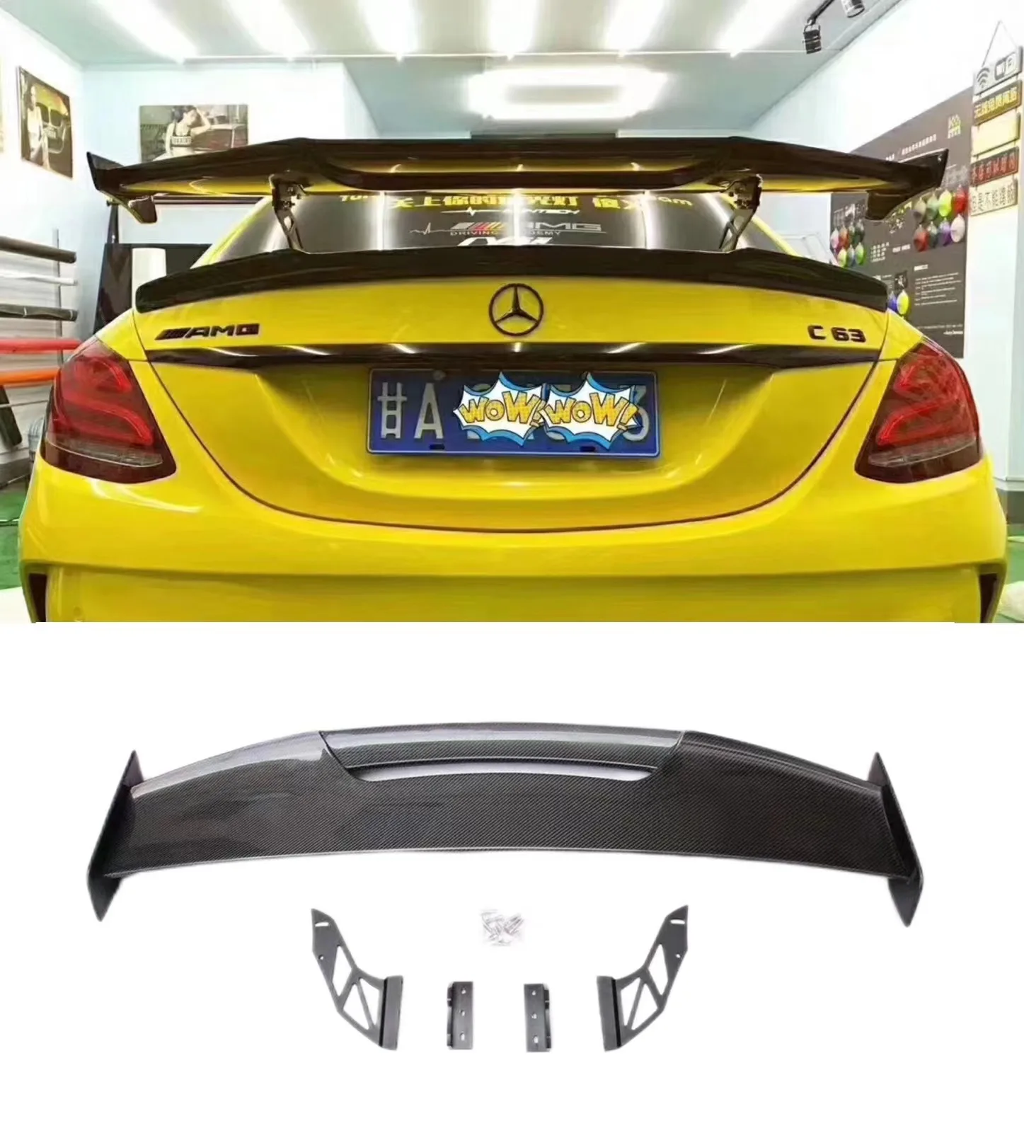 

For BMW F10 F30 F82 F80 F36 F32 E90 E92 E93 E60 G20 G30 M2 M3 M4 M5 M6 GT Rear Carbon Fiber Spoiler