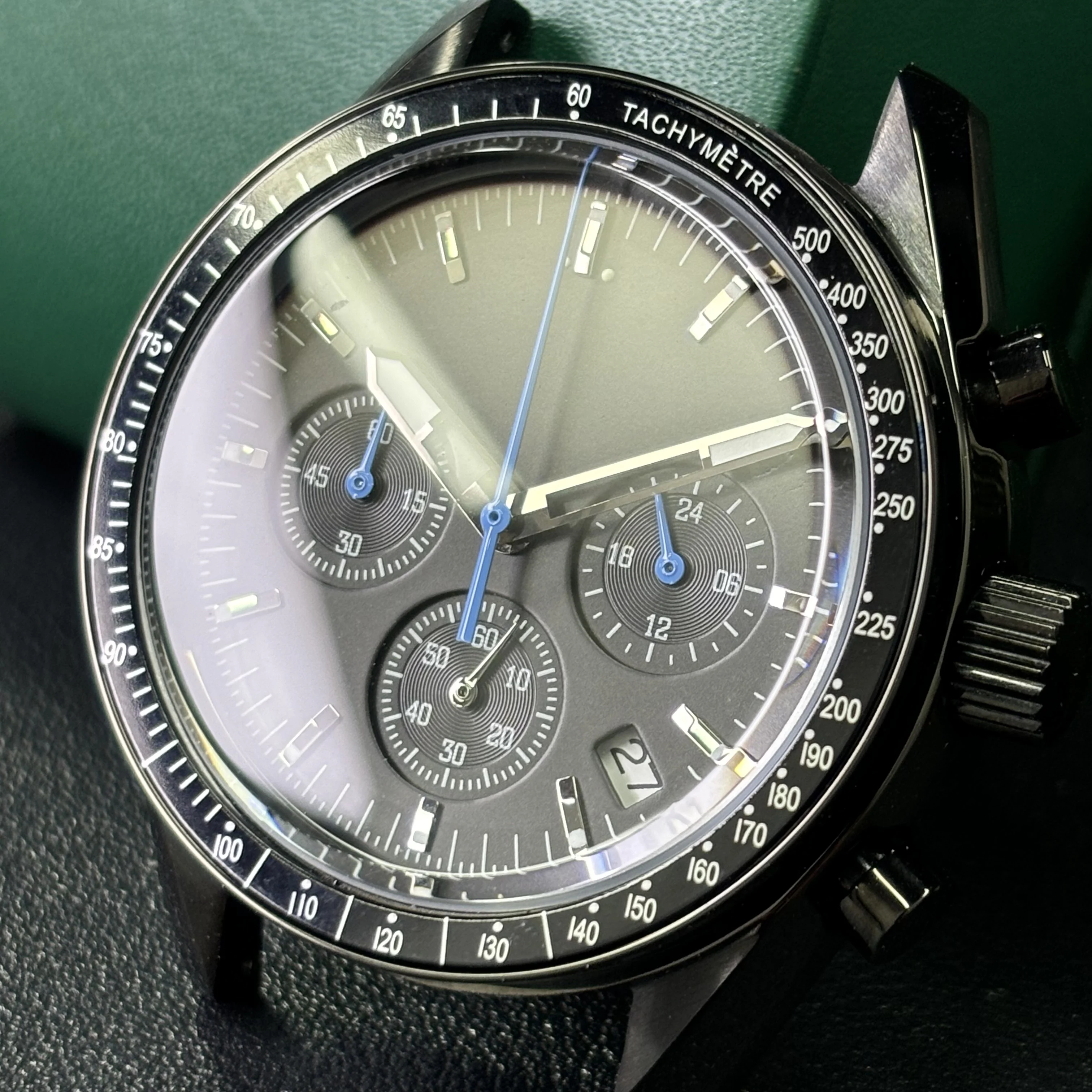 

39.7mm men's watches MoonsWatch VK63 watch aluminum bezel watch VK63 movement High precision moon watches mission