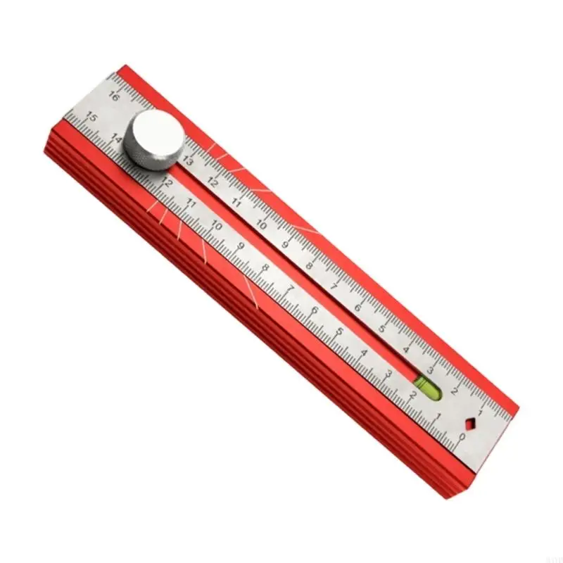Professional Aluminum Alloy Woodworking Marking Ruler With Clear Scale For Precise Measuring M4YD